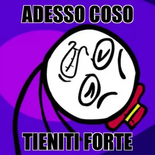 😏 ADESSO COSO
TIENITI FORTE italiano, sticker, animato, cartoni animati telegram sticker