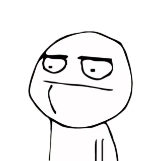 😒 Meme, arrogant, Gesicht, Ausdruck, Internet-Meme telegram sticker