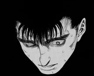 🖤 Guts Berserk anime, manga, berserk, guts, struggle, dark, sword whatsapp sticker