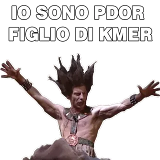 😈 IO SONO PDOR
FIGLIO DI KMER italien, offensant, texte, pdor, kmer, mème whatsapp sticker