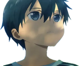 🙄 anime, boy, portrait, manga, cartoon telegram sticker
