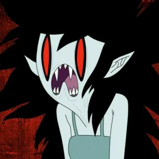 🖤 Marceline Adventure Time Мультфильм, Вампир, Марселин, Время приключений telegram sticker