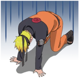 😰 Naruto Аниме, Персонаж, Наруто, Мультфильм telegram sticker