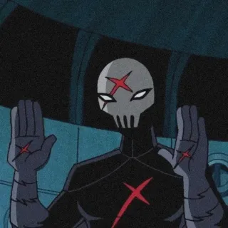 ❌ Red X Teen Titans Red X, Teen Titans, animé, super-héros, masqué, dessin animé telegram sticker