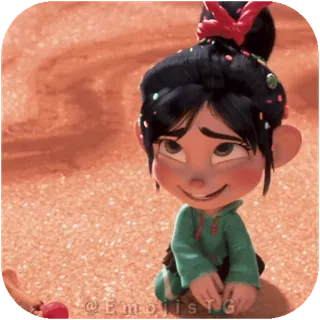 😂 Vanellope von Schweetz Wreck-It Ralph telegram sticker