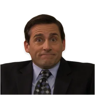 😐 Michael Scott The Office michael scott, the office, comedia, serie, steve carell telegram sticker