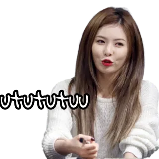 😆 utututuu kpop, kobieta, osoba, wyraz twarzy, brunetka, utututuu telegram sticker