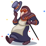 🕺 Чумной доктор, Медицина, Исторический, Маска, Эпидемия telegram sticker