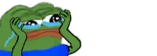 🐸 Pepe the Frog Pepe, meme, sad, crying, frog telegram sticker