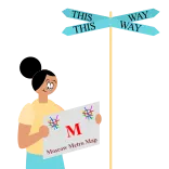 🚇 THIS WAY mapa, metrô, direção, viagem, turismo, placa telegram sticker