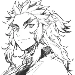 🙂 Kyojuro Rengoku Demon Slayer Anime, Demon Slayer, Kyojuro Rengoku, Mangá, Ilustração telegram sticker