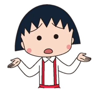 😦 Anime, Fille, Confuse, Haussement d'épaules, Mignon telegram sticker