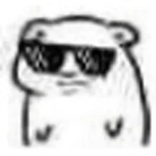😀 hamster, sunglasses, cool, animal, funny, meme whatsapp sticker