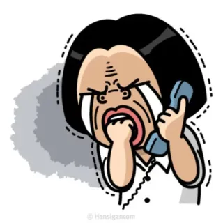🤦 weinen, verärgert, wütend, Cartoon, Telefon, Emotion, Frau telegram sticker