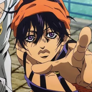 🍊 Narancia Ghirga JoJo's Bizarre Adventure 动漫, JOJO, 纳兰迦, 基尔加, 角色 telegram sticker