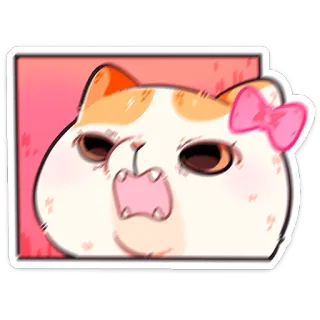 😠 gatto, animale, carino, adesivo, divertente, cartone animato telegram sticker