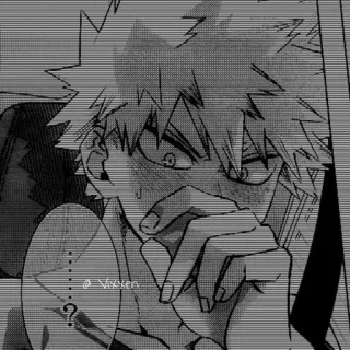💫 Katsuki Bakugo My Hero Academia Anime, Manga, Bakugo, Katsuki, My Hero Academia, gestresst telegram sticker
