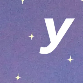 ✨ У letter, russian, cyrillic, alphabet telegram sticker