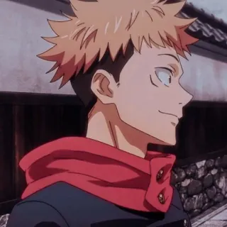 😊 Yuji Itadori Jujutsu Kaisen Аниме, Манга, Юдзи Итадори, Магическая битва, Персонаж, Парень telegram sticker