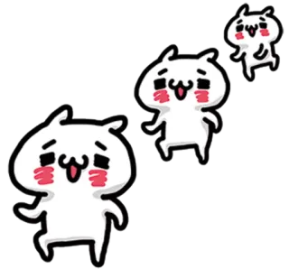 Love mode nyaffu2_nyanko+nyaffu2_kuma telegram stickers