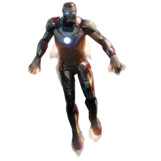 🚀 Iron Man Iron Man, superhéroe, Marvel, volando, armadura, cómic whatsapp sticker