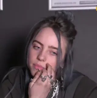 🕸 Billie Eilish cantante, musicista, celebrità, Billie Eilish telegram sticker