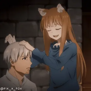 🤗 Holo Spice and Wolf @fix_x_fox whatsapp sticker