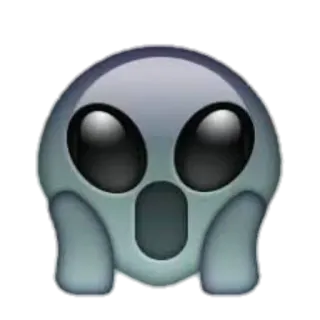 👽 ghost, emoji, scary, halloween, spooky, surprise whatsapp sticker