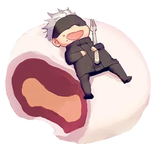 🍴 Gojo Satoru Jujutsu Kaisen Anime, Manga, Jujutsu Kaisen, Gojo Satoru, Dessert telegram sticker