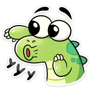 😱 crocodile, cartoon, animal, cute, illustration, sticker, emoji whatsapp sticker