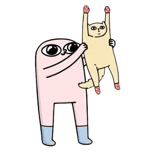 🐱 การ์ตูน, แมว, ตัวละคร, ตลก, ภาพประกอบ telegram sticker