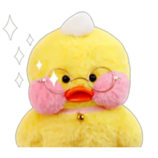 🐣 duck, plush, animal, cute, kawaii, yellow telegram sticker