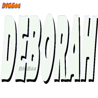 😙 DEBORAH name, deborah, text, typografie telegram sticker