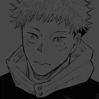 🗡️ Yuji Itadori Jujutsu Kaisen Аниме, Jujutsu Kaisen, Юдзи Итадори, Манга telegram sticker