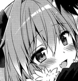 ☺️ Anime, Fille, Manga, Mignon, Rougir telegram sticker