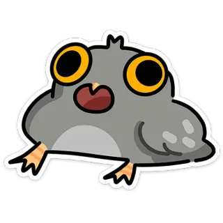 🦉 động vật, chim, bồ câu, dễ thương, hoạt hình, nhãn dán whatsapp sticker