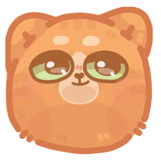 😏 кот, милый, кавай, животное, наклейка, мультфильм whatsapp sticker