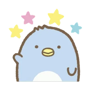 🍐 Sumikko Gurashi fofo, kawaii, pinguim, estrelas, animado, san-x, sumikko gurashi telegram sticker