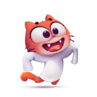 👻 cat, cartoon, cute, animal telegram sticker