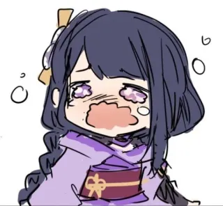 😭 Raiden Shogun Genshin Impact anime, cartoon, genshin impact, raiden shogun, crying, sad, waifu, fanart telegram sticker