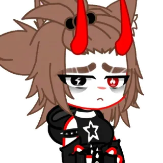 🚬 anime, cartoon, character, demon, gacha telegram sticker