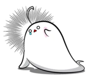 😢 schattig, blob, verdrietig, huilen, tranen, kawaii telegram sticker