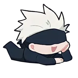 😄 Gojo Satoru Jujutsu Kaisen Anime, Charakter, Niedlich, Gojo Satoru, Jujutsu Kaisen, Manga, Augenbinde telegram sticker
