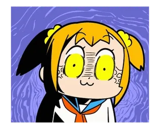 🔸 Popuko Pop Team Epic Anime, Mangá, Pop Team Epic, Popuko, Desenho animado, Engraçado telegram sticker