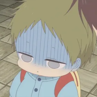 🥯 アニメ, 悲しい, 怖い, 緊張, 心配, 不安, イライラ whatsapp sticker