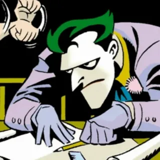 📎 The Joker DC Comics, Bösewicht, Superbösewicht, Comicfigur, Clown, Verbrecher, Der Joker telegram sticker