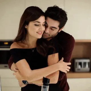 ▫️ pareja, romance, amor, abrazo, cariño, relación telegram sticker