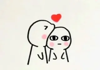 ⭐️ tình yêu, tình cảm, tối giản, trái tim, dễ thương telegram sticker