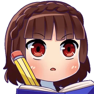 ✍️ Mio Akiyama K-On! whatsapp sticker