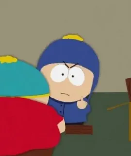 😡 Craig Tucker South Park Craig, South Park, middle finger, cartoon telegram sticker